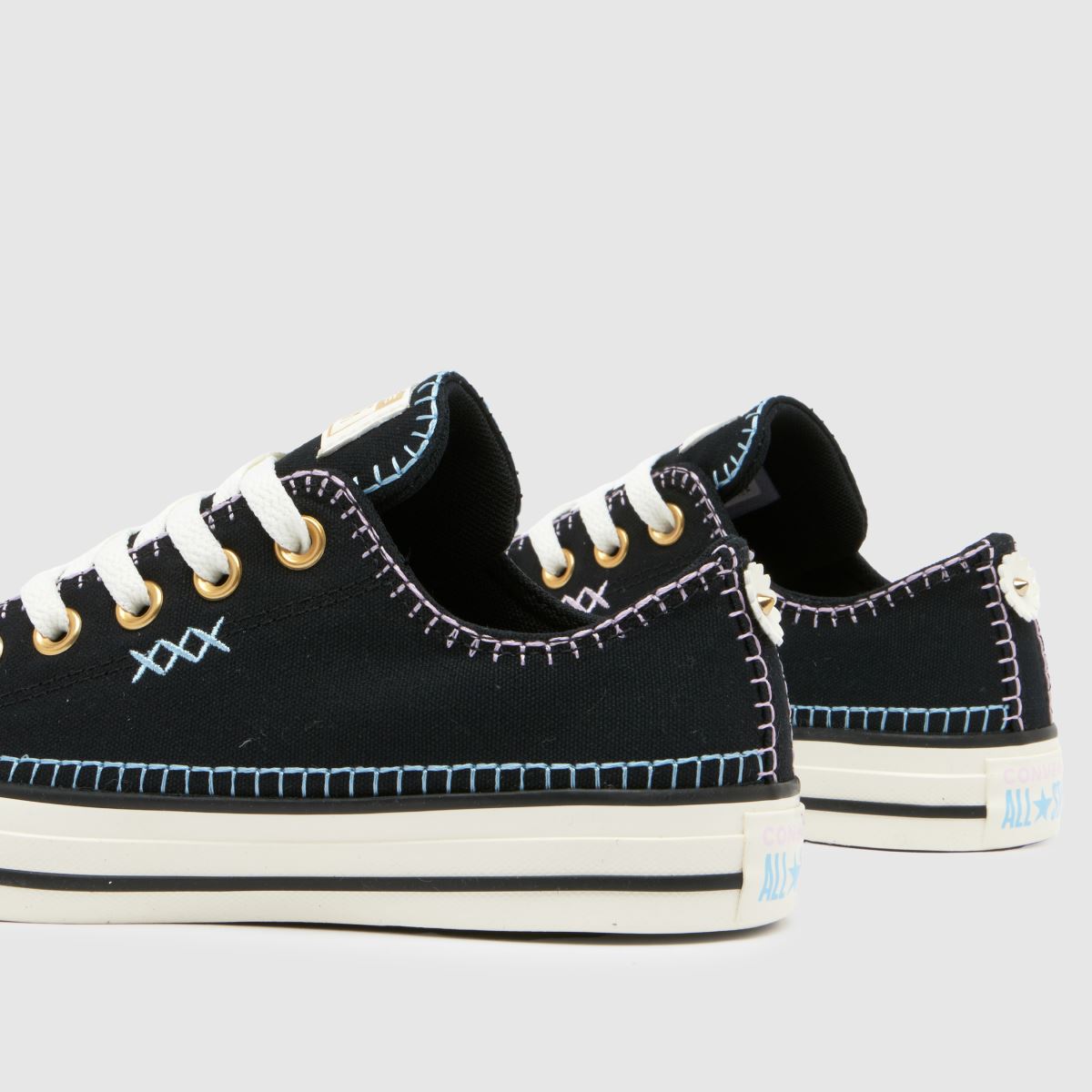 Converse All Star Ox Crafted Stitch cipők fekete színben