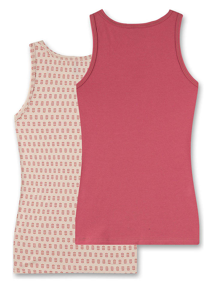 Sanetta 2er-Set: Hemdchen in Beige/ Rot günstig kaufen