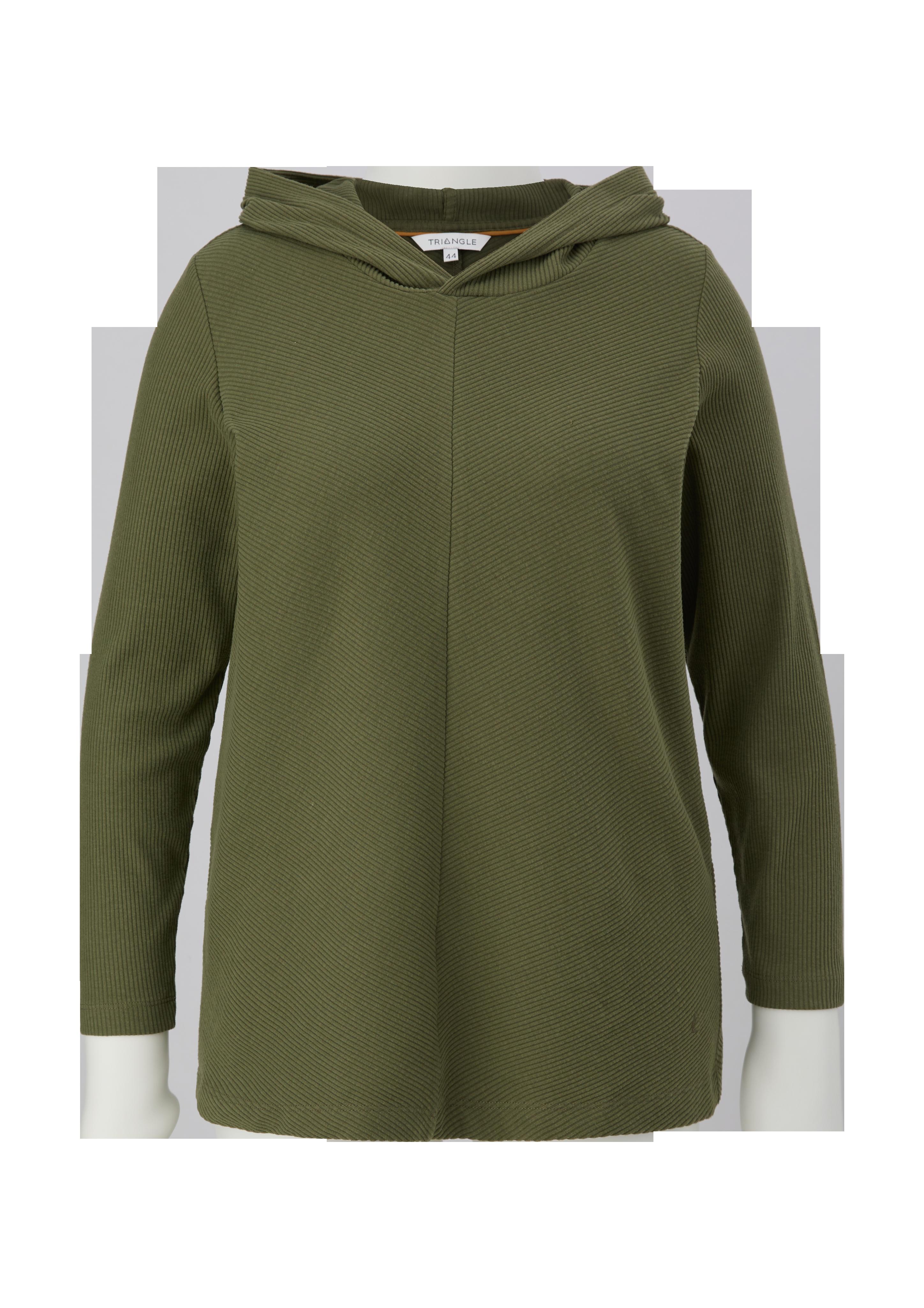 Weiches Kapuzenshirt in Rippstruktur  2135937-7810