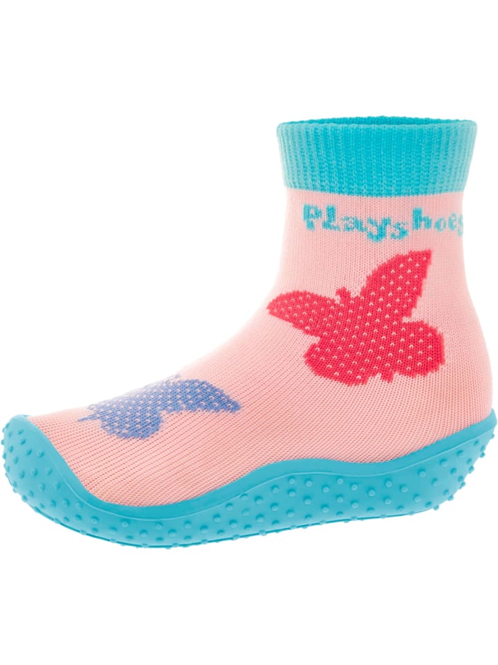 Playshoes Aqua-Socke Schmetterlinge in Rosa günstig kaufen