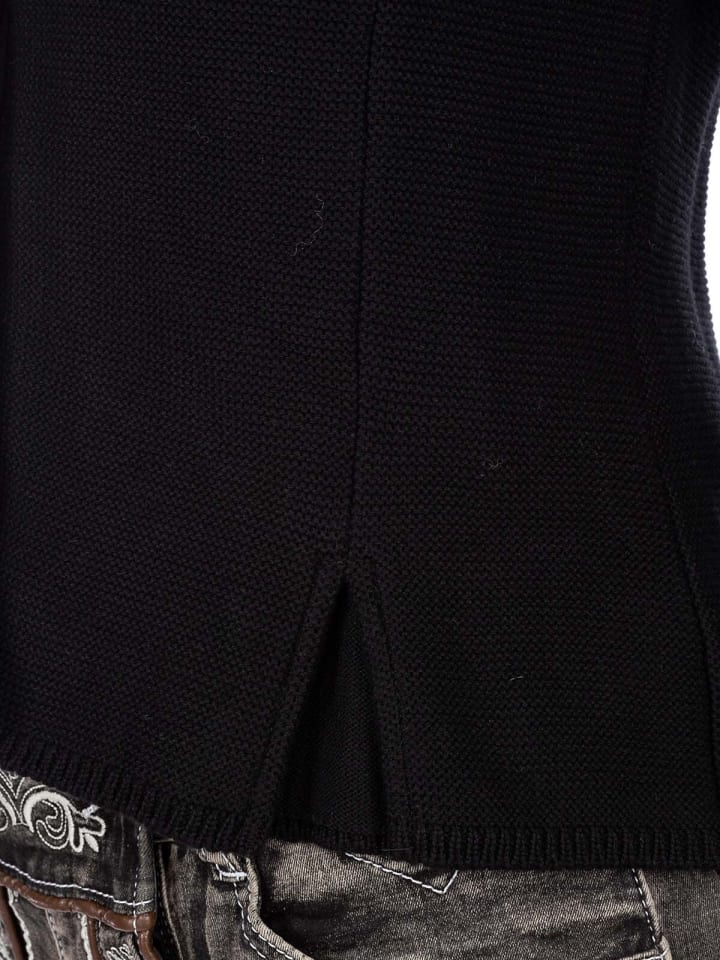 AlpSpur Strickjacke BIOSTYLE2 in schwarz günstig kaufen