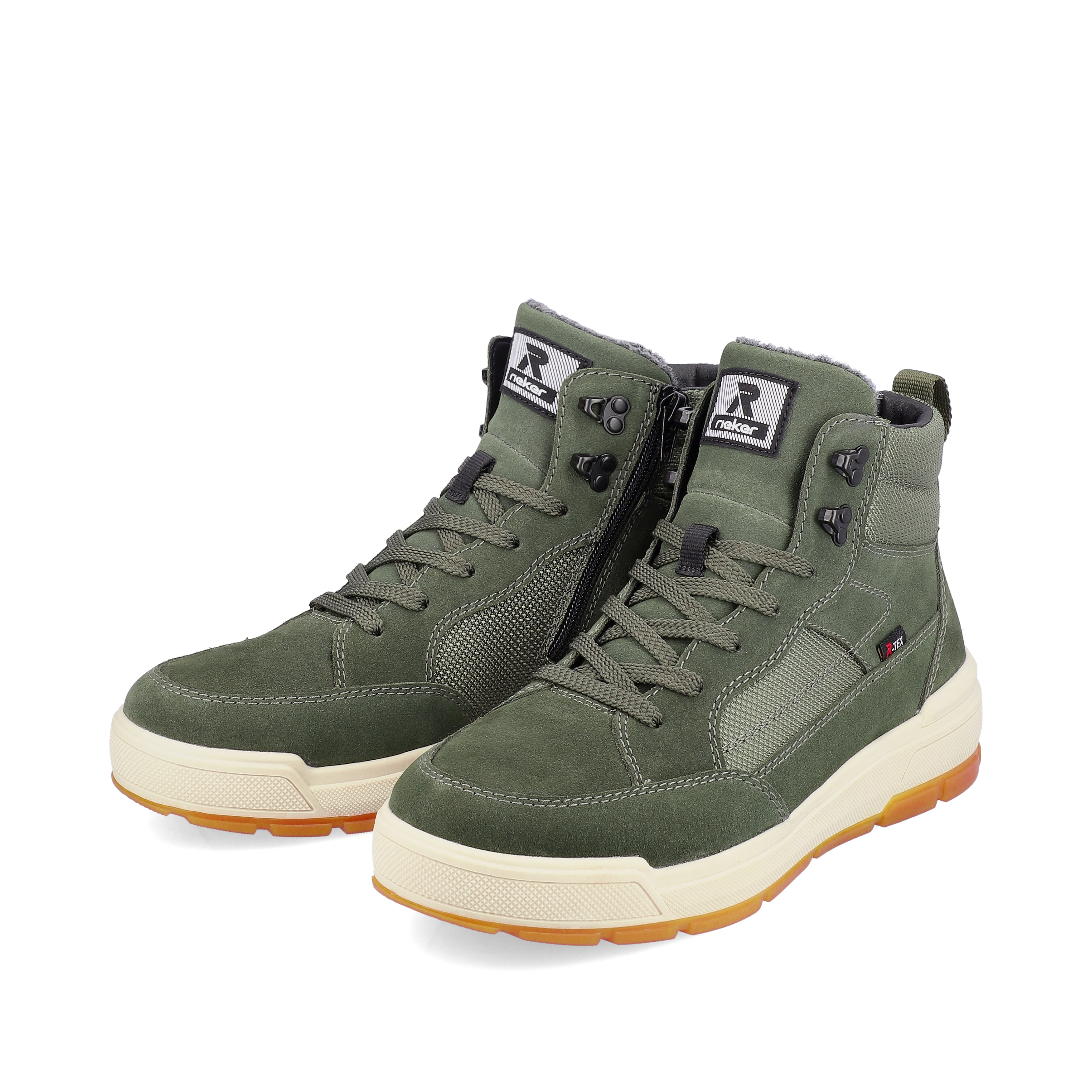 Rieker Herren Sneaker High khaki green