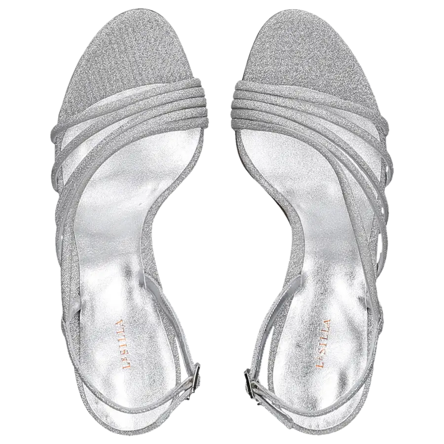 Le Silla - Sandalen SCARLET Textil - silber