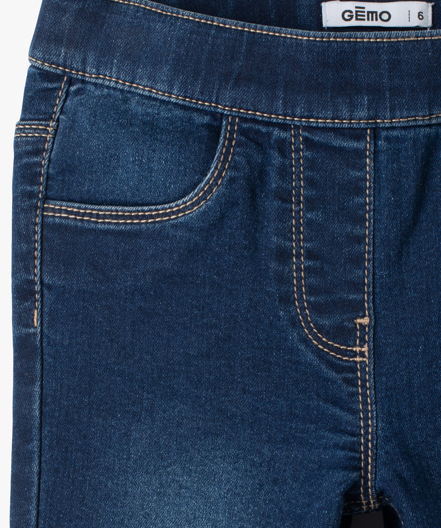 Jegging fille légèrement délavé brut | GEMO