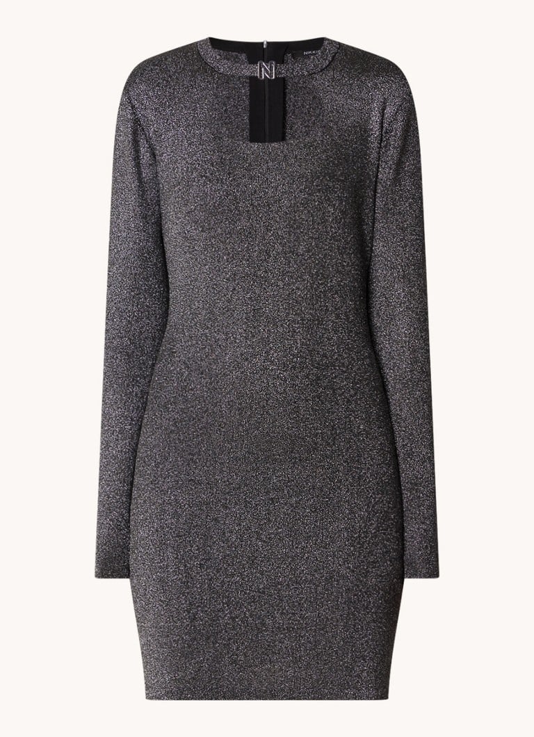 NIKKIE Tina mini dress with lurex and cut-out detail