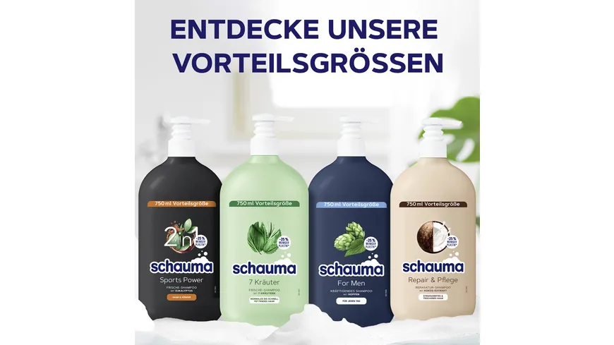 schauma 2in1 Sports Power Haar & Körper 750 ml