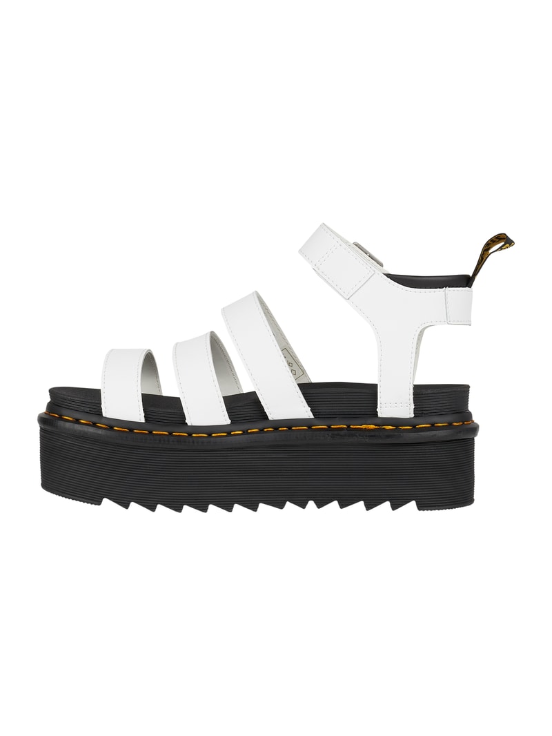Sandalen mit Plateausohle Modell 'Blaire Quad' in weiß