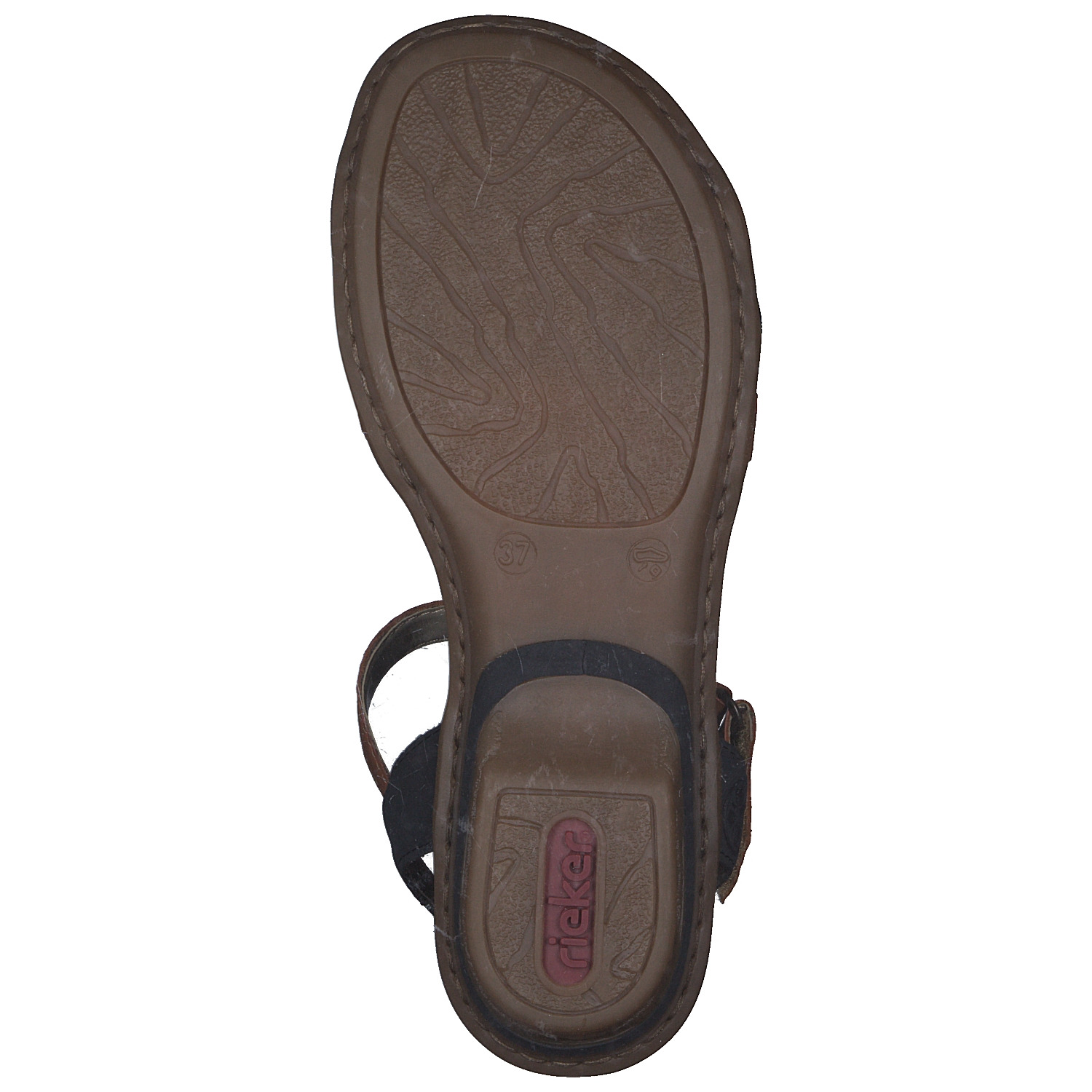 Rieker 63499, Klassische Sandalen, Damen, pazifik/cayenne/pazifik