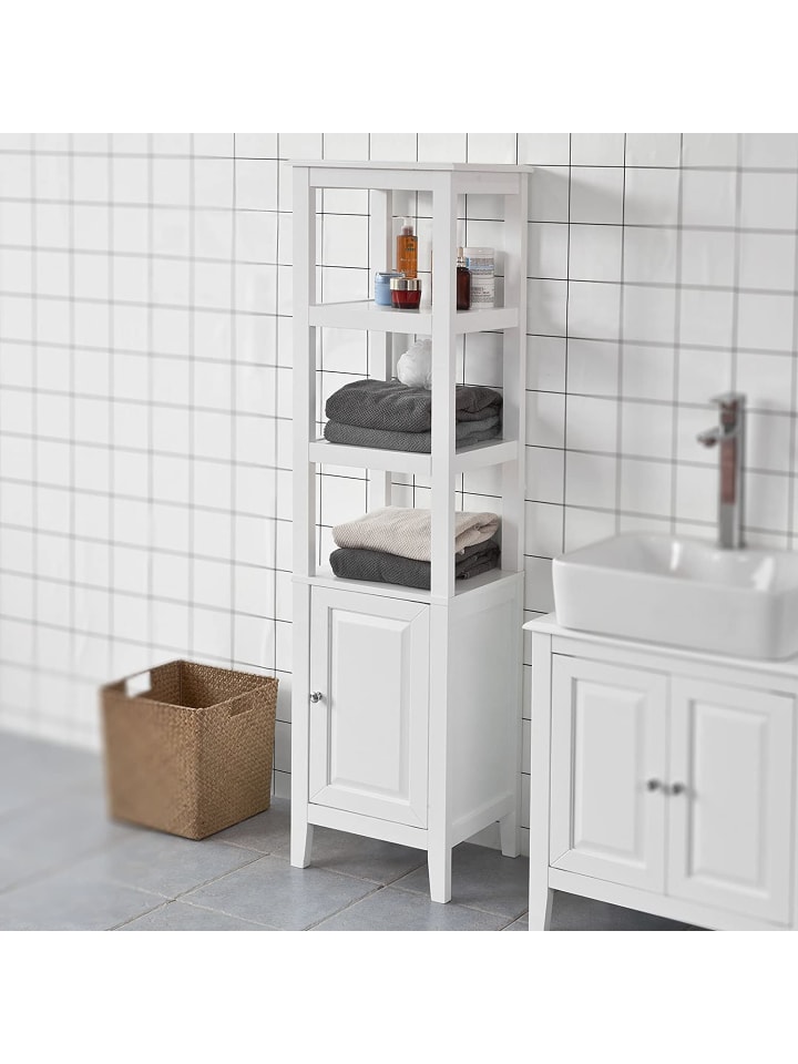 SoBuy Hochschrank in Weiß - (B)40 x (H)150 x (T)33cm günstig kaufen onesize