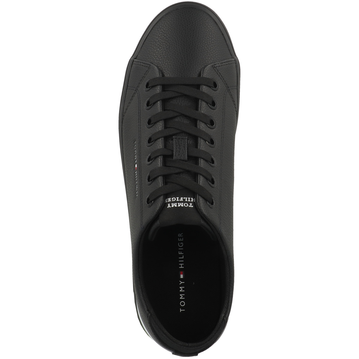 Tommy Hilfiger Hi Vulcanized Core Low Leather Stripes Sneaker Low schwarz