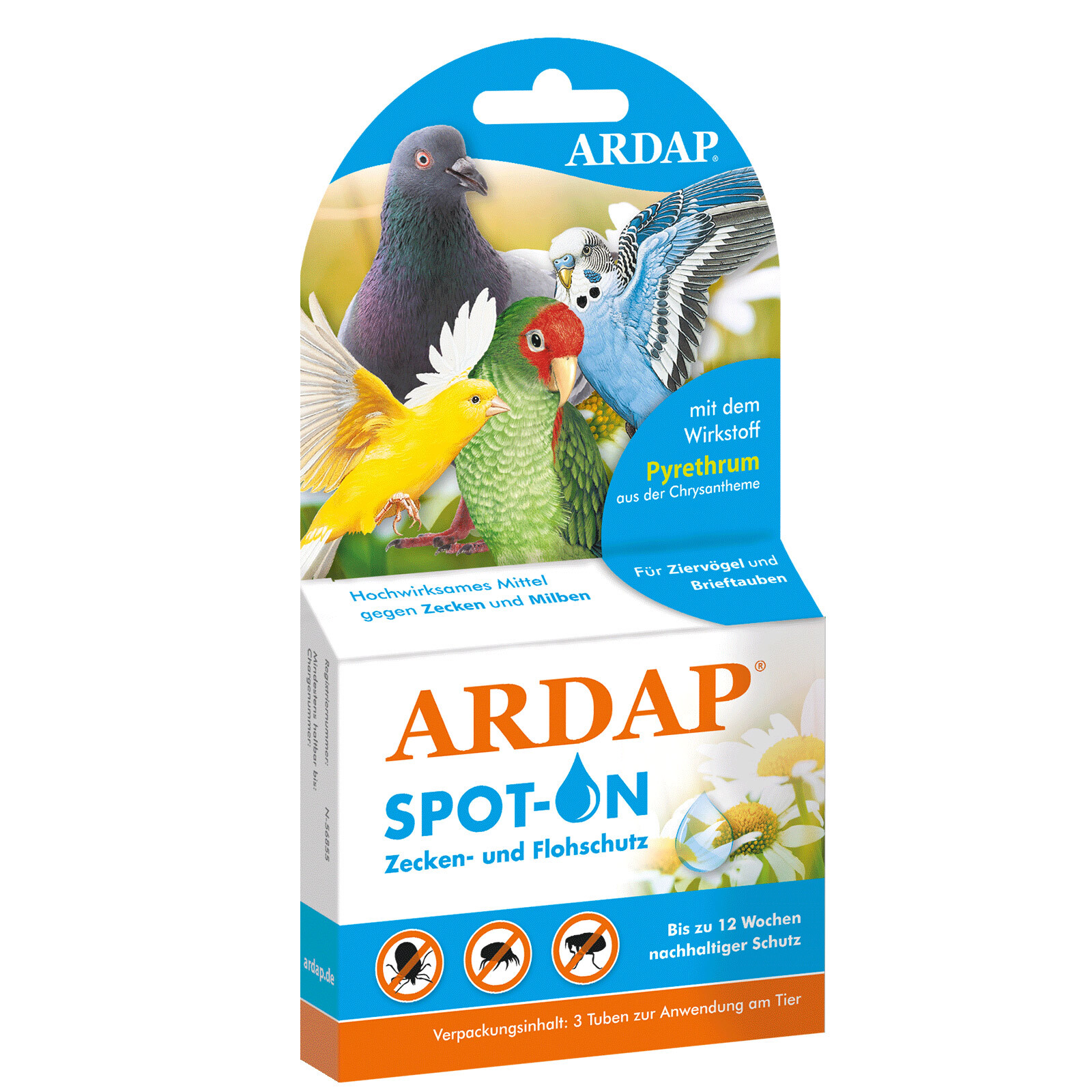 Ardap Pflege & Hygiene Ardap Spot-On für Ziervögel & Brieftauben