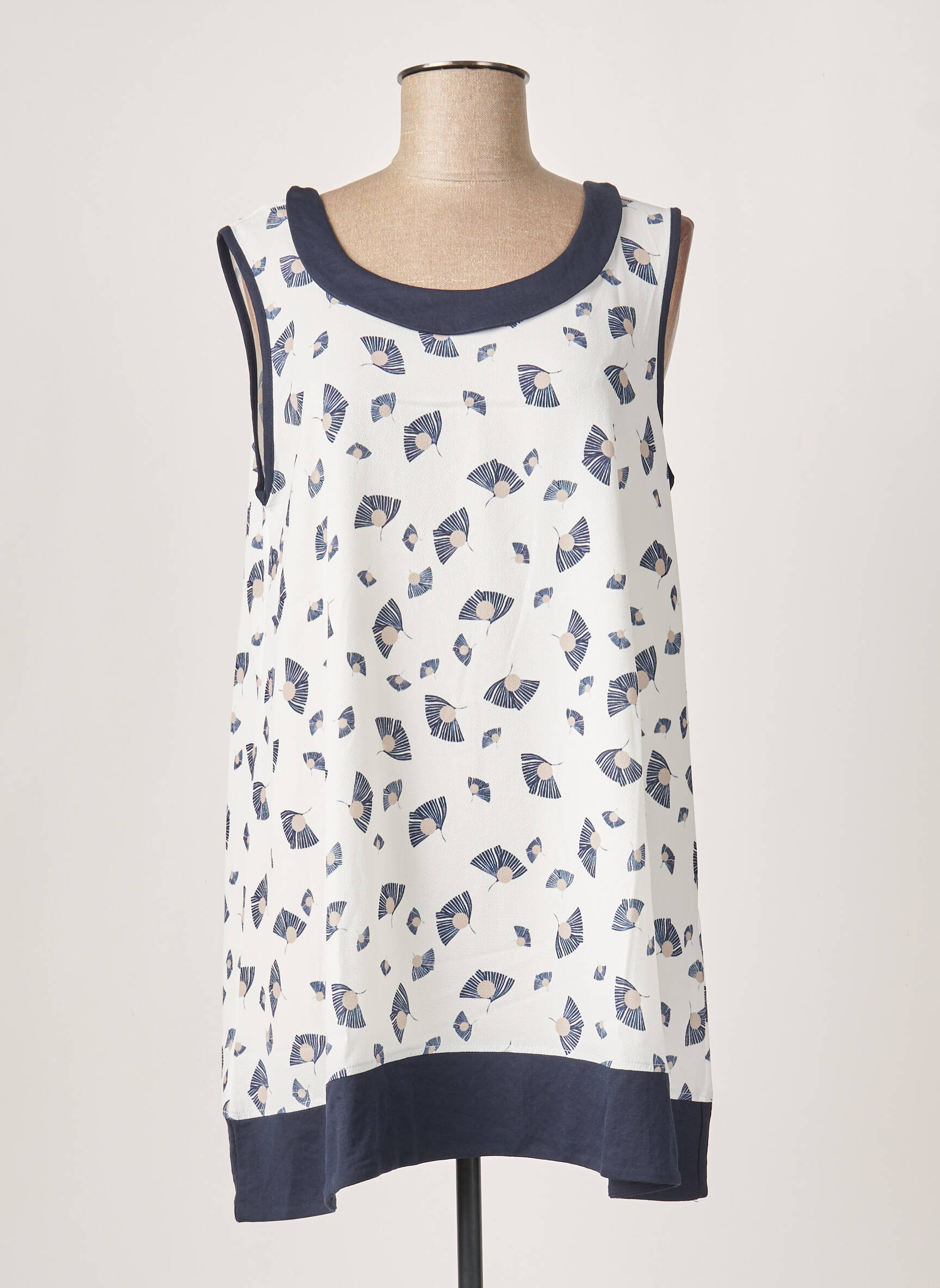 G Oze Tuniquesansmanche Femme couleur bleu