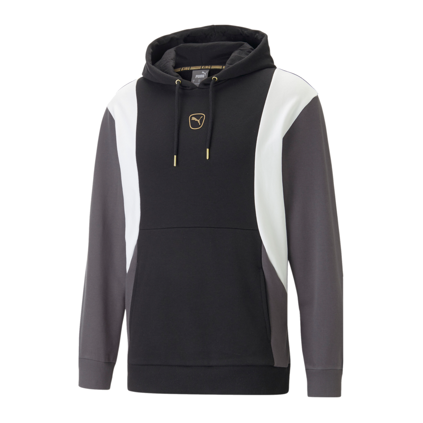 PUMA KING Top Hoody Schwarz Grau Weiss F04