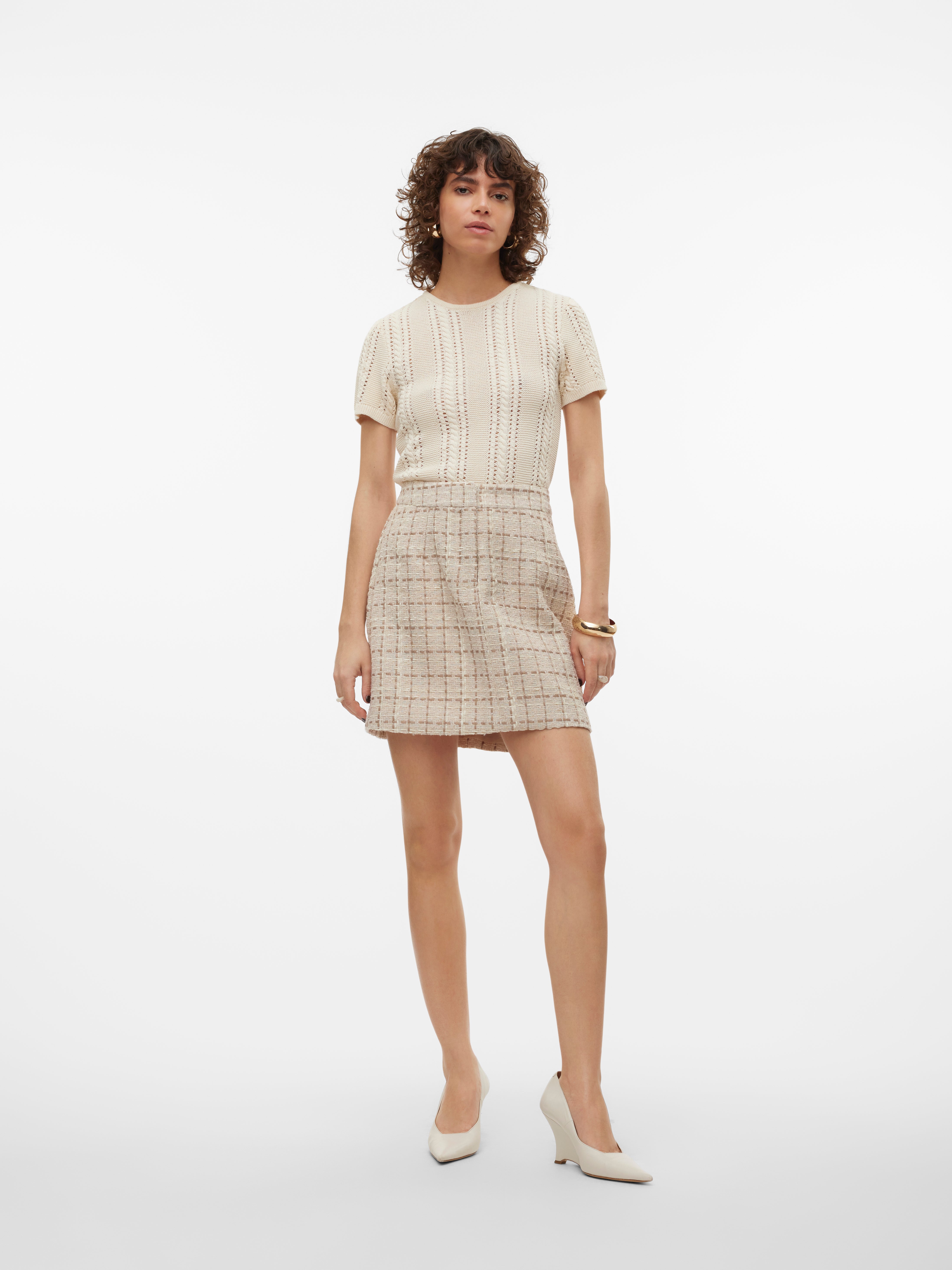 VMMILEY Hohe Taille Minirock