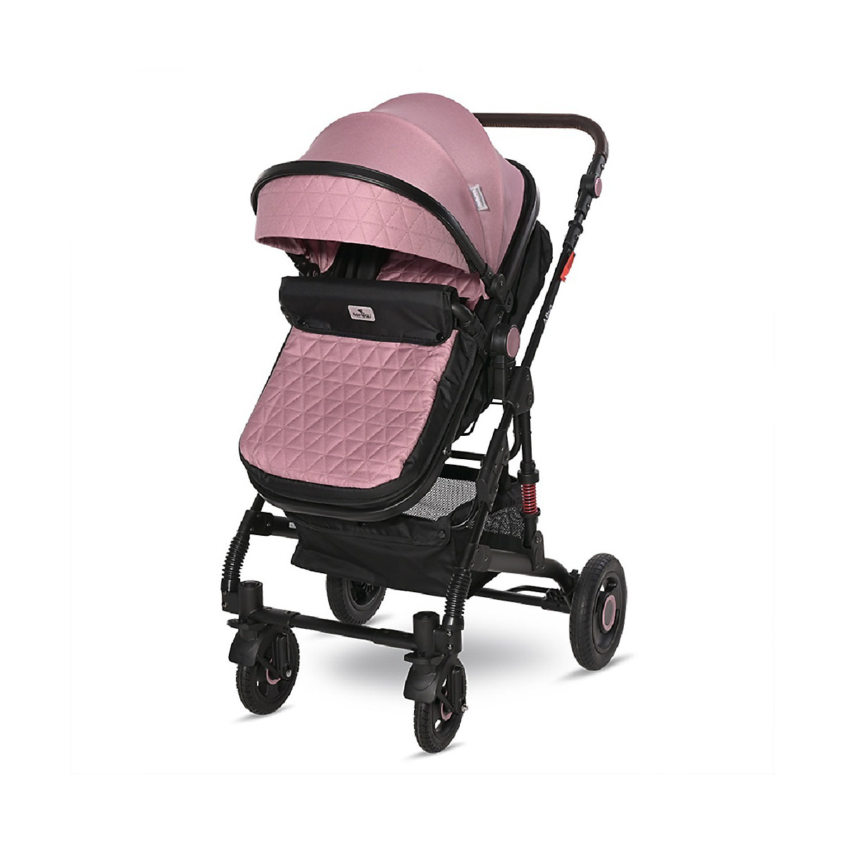 Kinderwagen Alba 2 in 1, Babywanne als Sportsitz einsetzbar, Gummireifen Kombikinderwagen