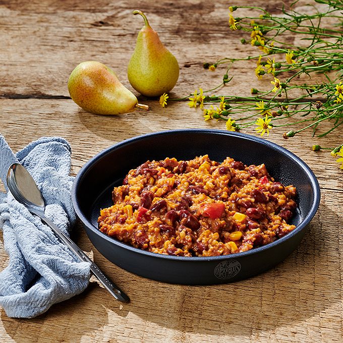 Ready to eat Mahlzeit vegetarisches Chili sind Carne