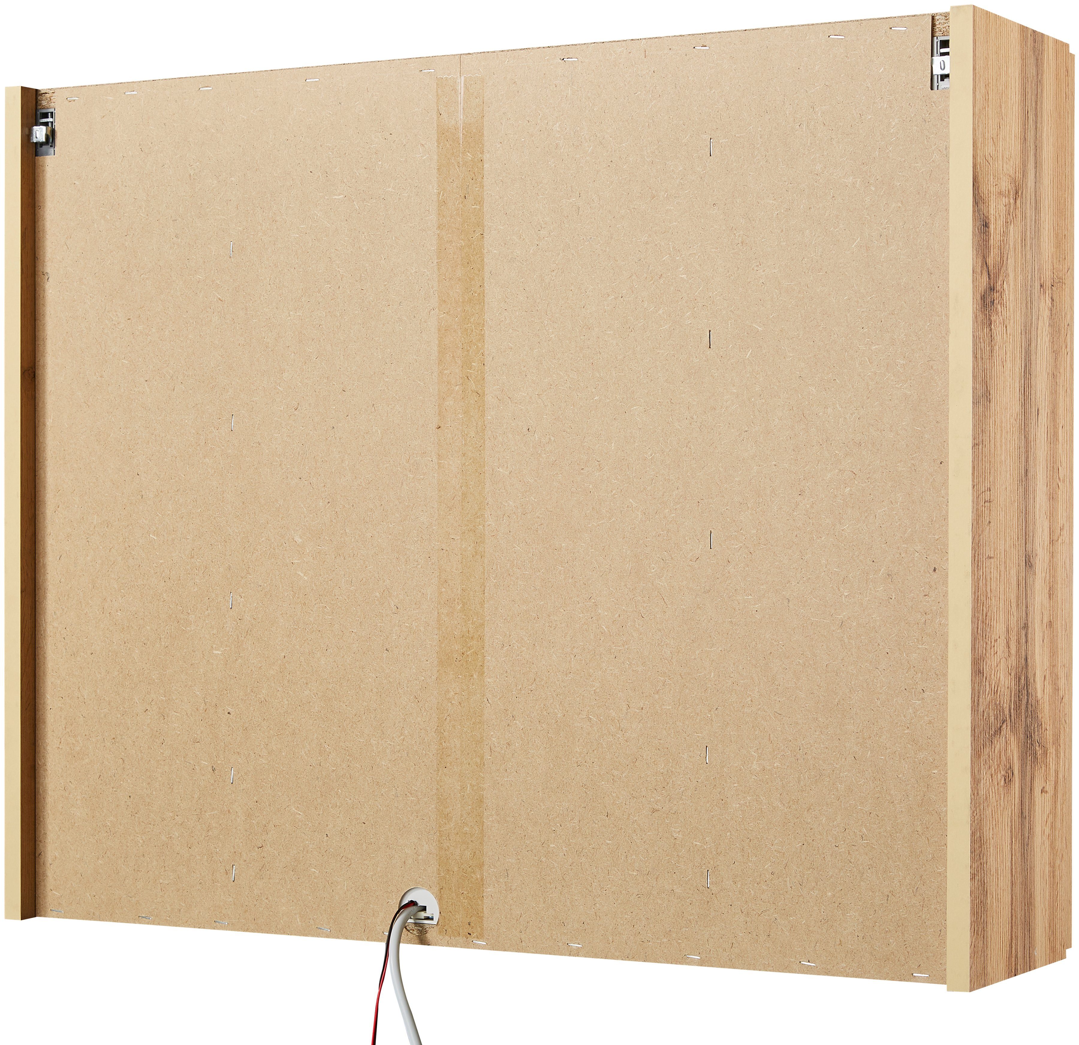 HELD MÖBEL Spiegelschrank Malibu Breite 80 cm, mit Spiegeltüren und Türendämpfern