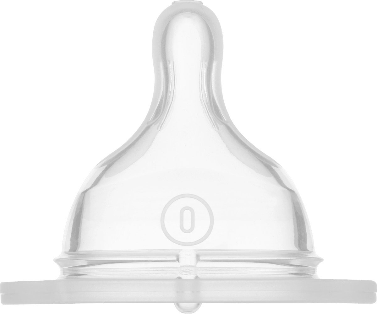Trinksauger Silikon Gr. 0, von Geburt an, 2 St