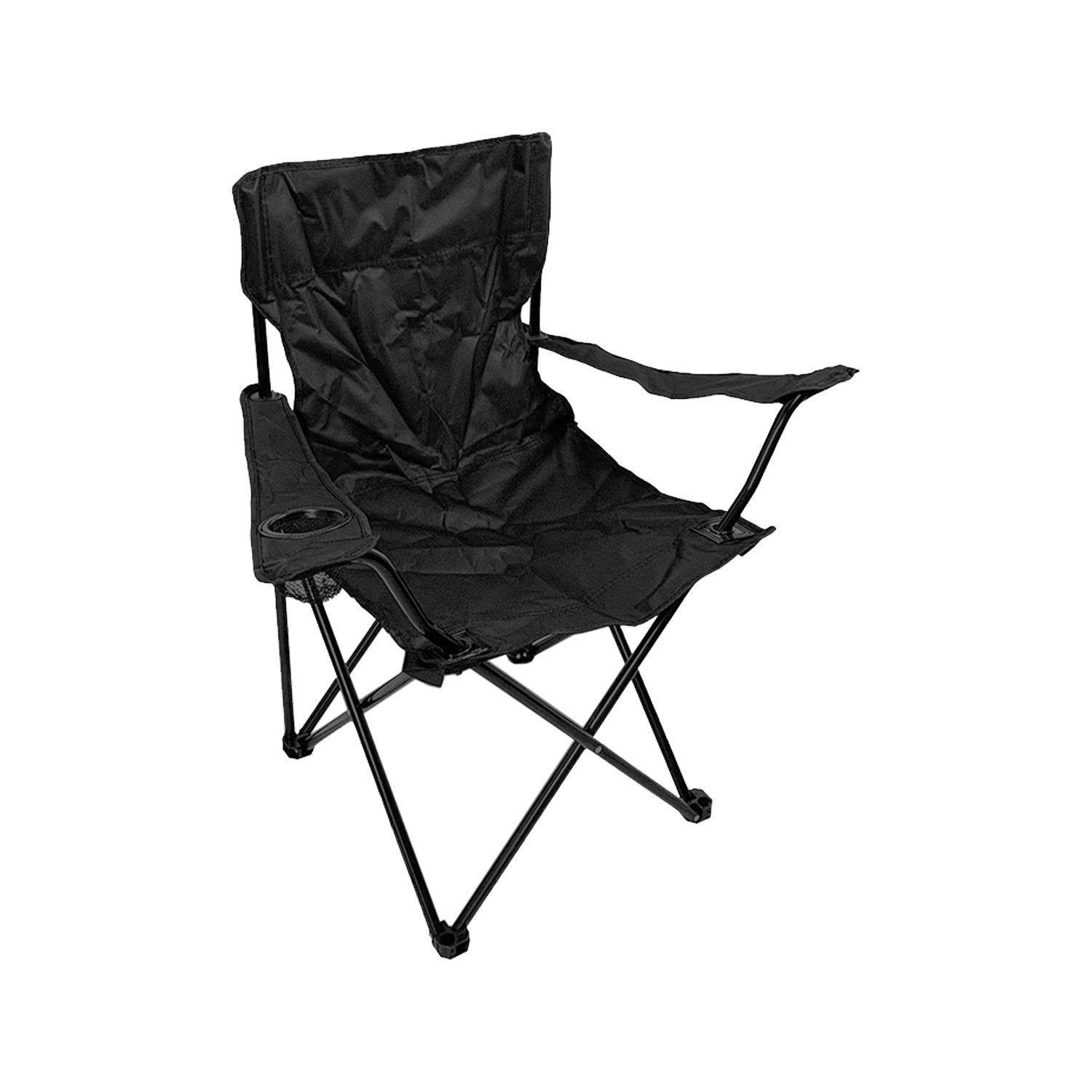 Mojawo Essgruppe 5-tlg Camping Set Gartenmöbel Campingtisch 4 Campingstuhl Klappstuhl Schwarz