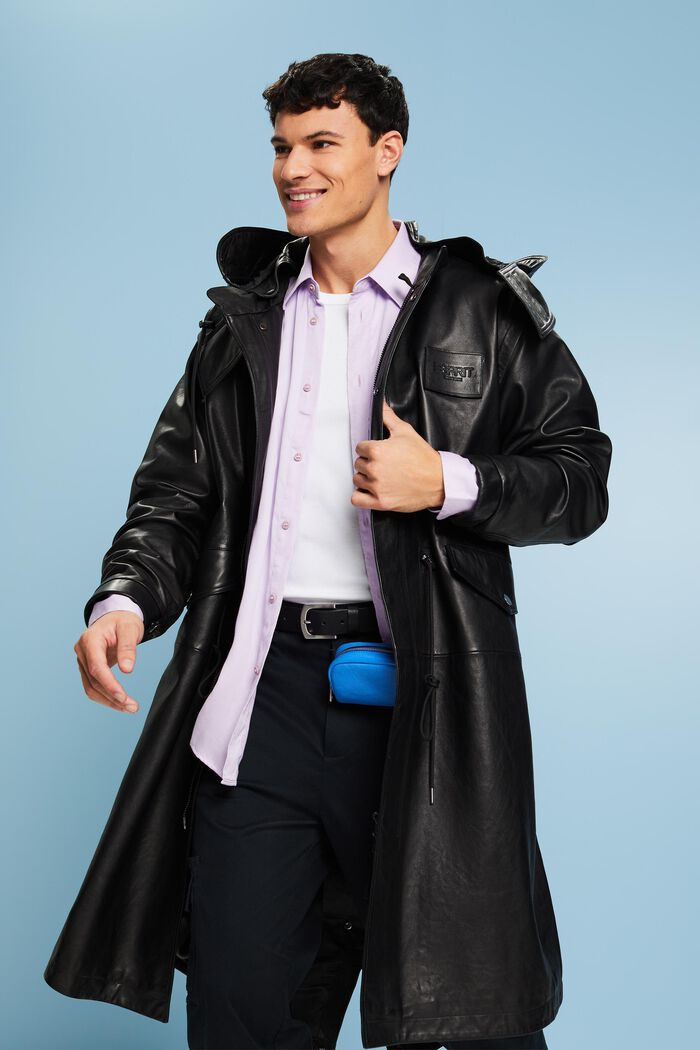 Multifunktionaler Parka aus Leder