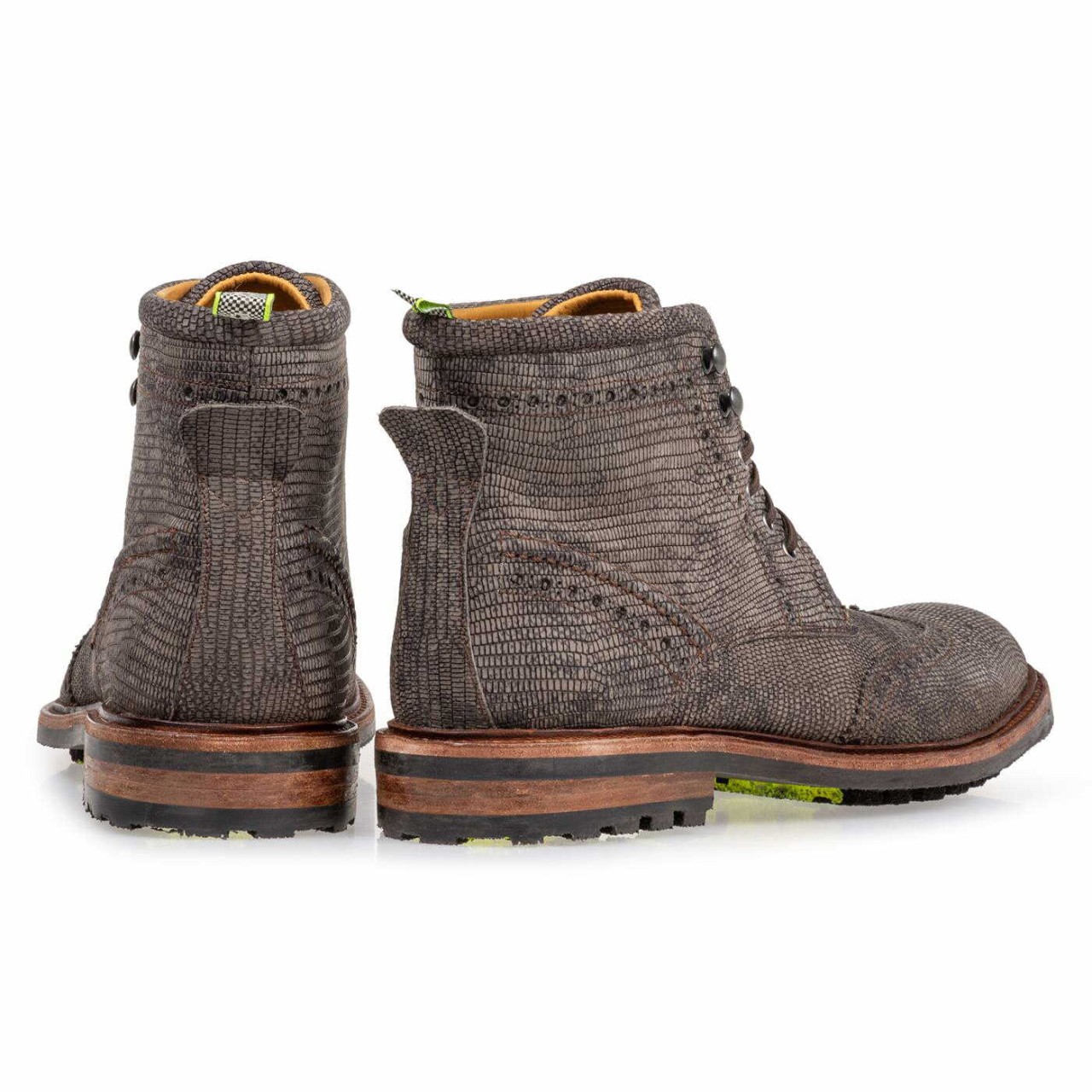 FLORIS VAN BOMMEL Schnür-Stiefeletten schwarz Floris Casual Black