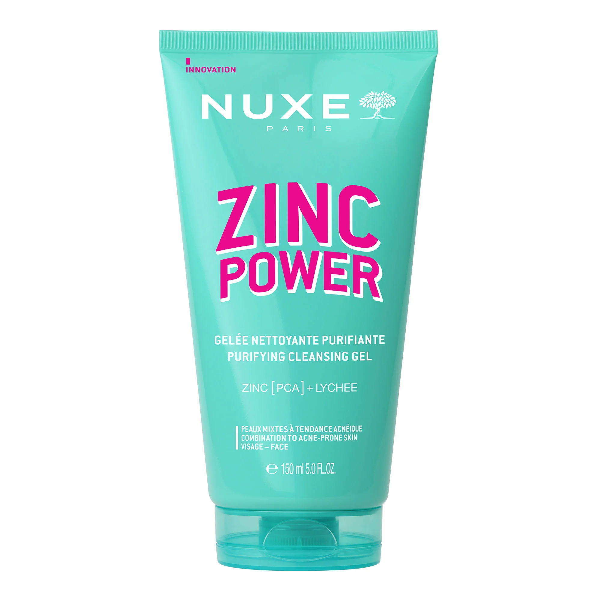Gel de Limpeza Facial Zinc Power - Gel Facial Anti-Imperfeições, Gel de Limpeza Facial