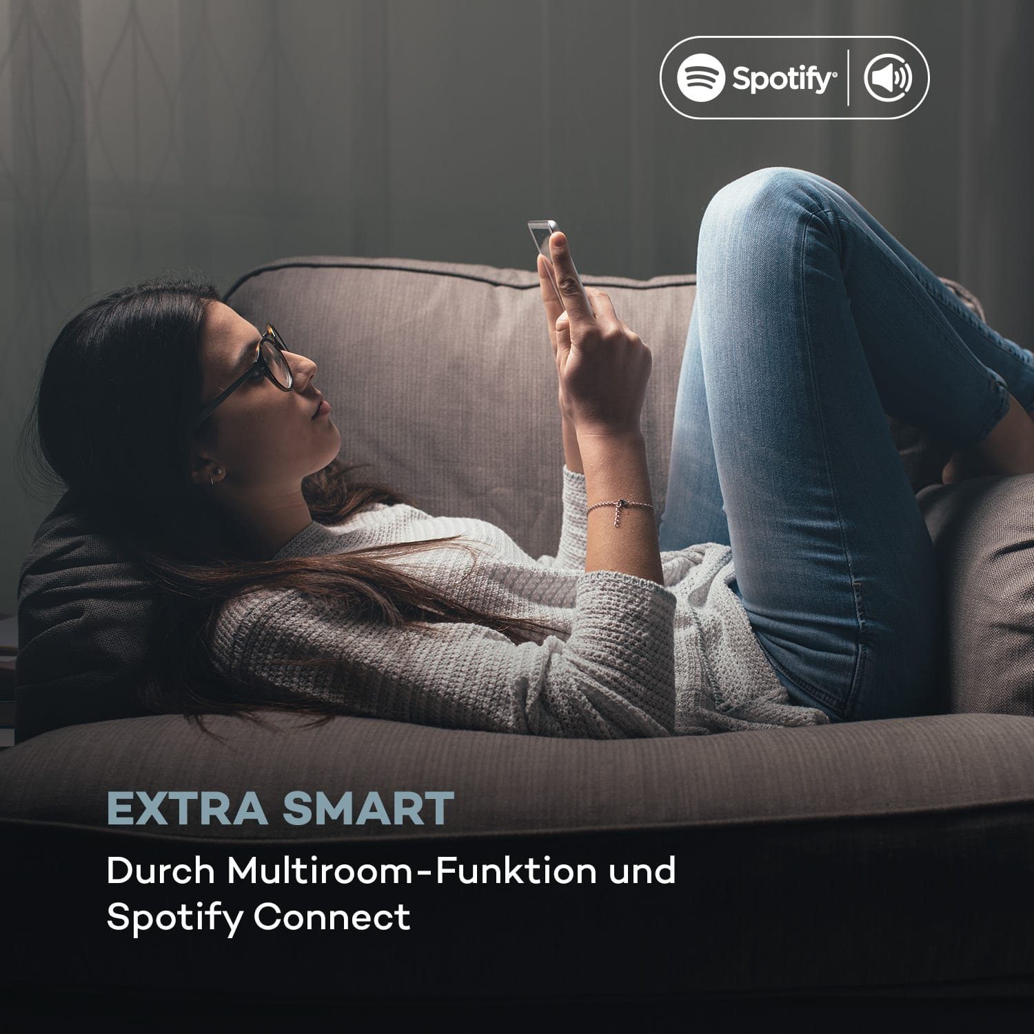 Auna Silver Star Swing Stereoanlage (Internet/DAB+/FM Radio, 30 W, Internetradio Küchenradio Digitalradio mit Bluetooth Musikanlage)