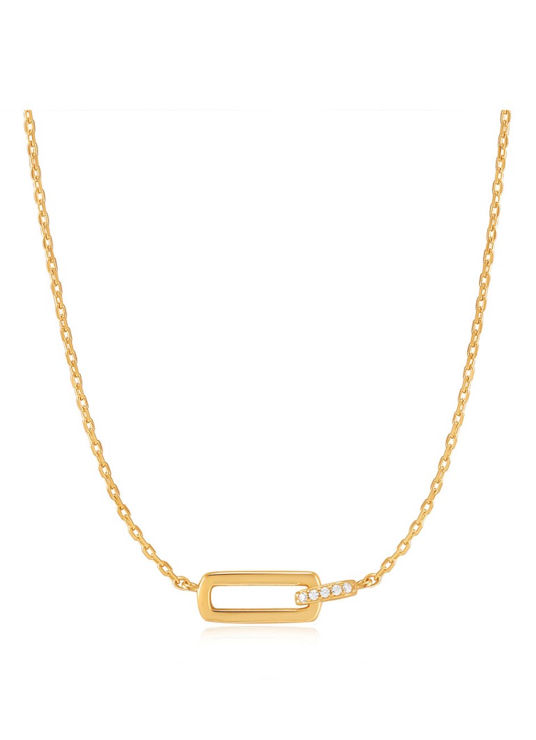 Ania Haie Glam Interlock necklace gold plated