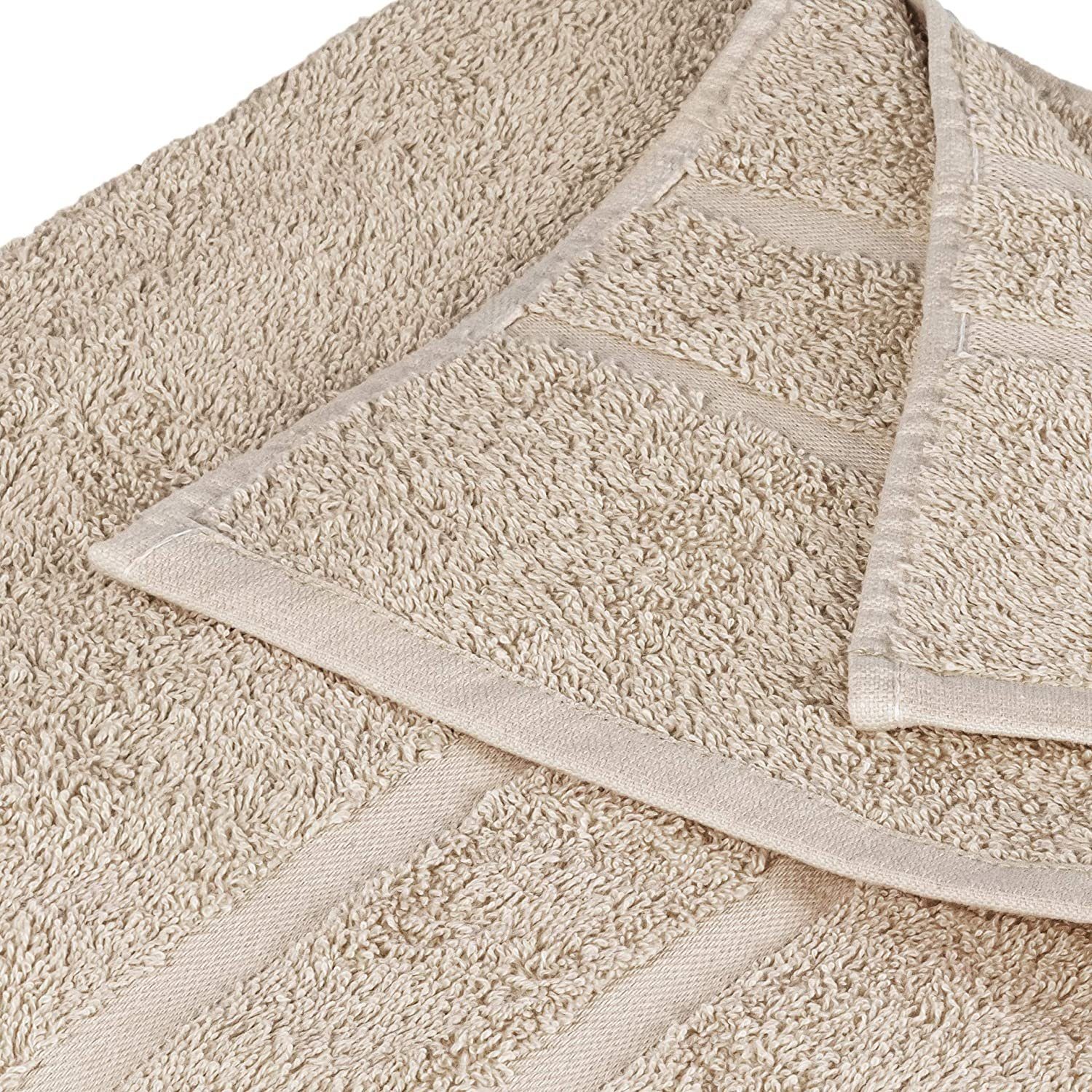 StickandShine Handtuch 2er Set Premium Frottee Handtuch 50x100 cm in 500g/m² aus 100% Baumwolle (2 Stück), 100% Baumwolle 500GSM Frottee