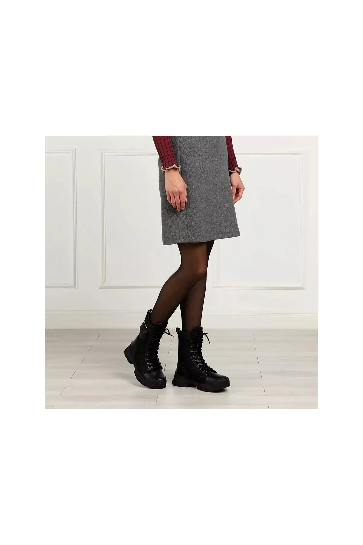 Moschino  Stiefelette - Schwarz - Flacher Absatz