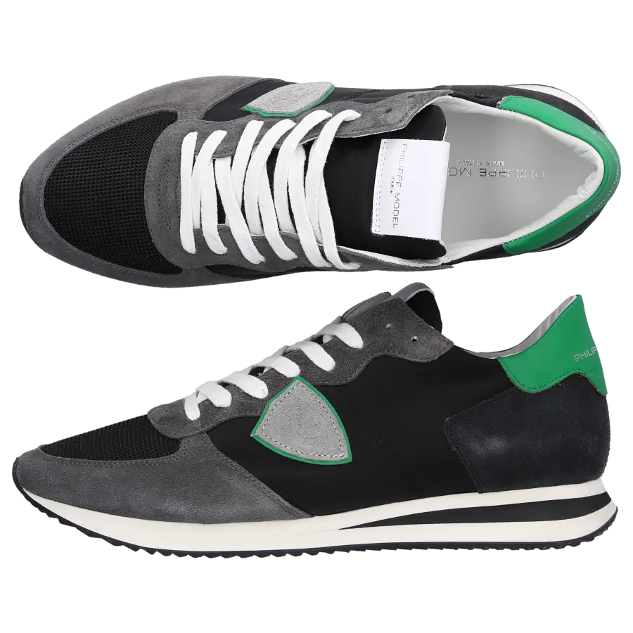 Philippe Model - Sneaker low TZLU Veloursleder - schwarz