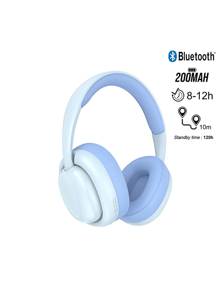 SmartCase Bluetooth-Over-Ear-Kopfhörer in Hellblau günstig kaufen onesize