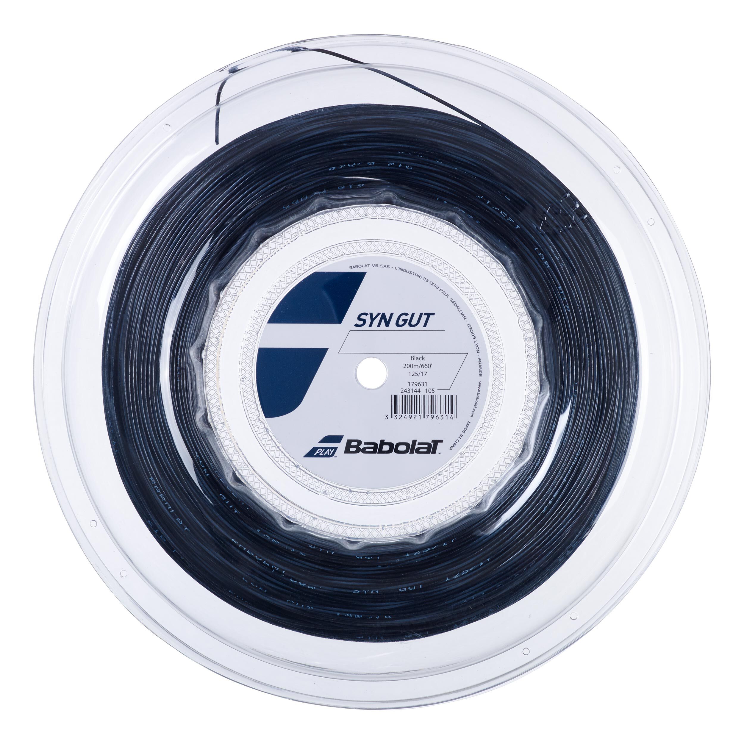 Synthetic Gut Saitenrolle 200m - Schwarz