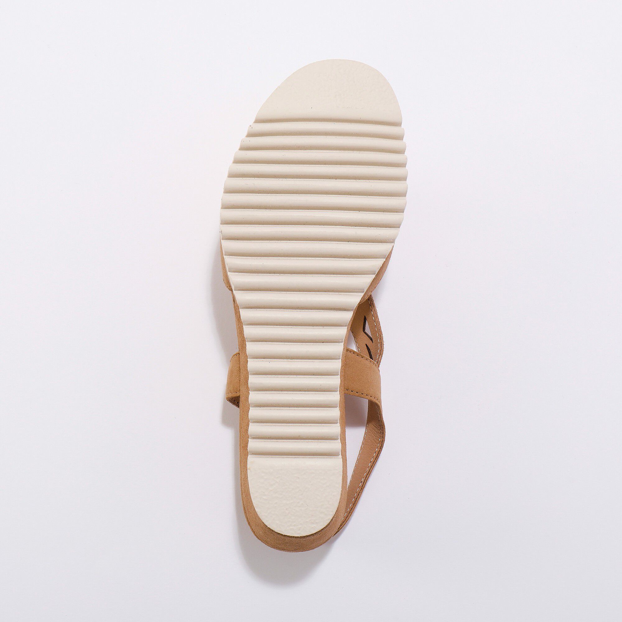 Sandales ajourées en croûte de cuir