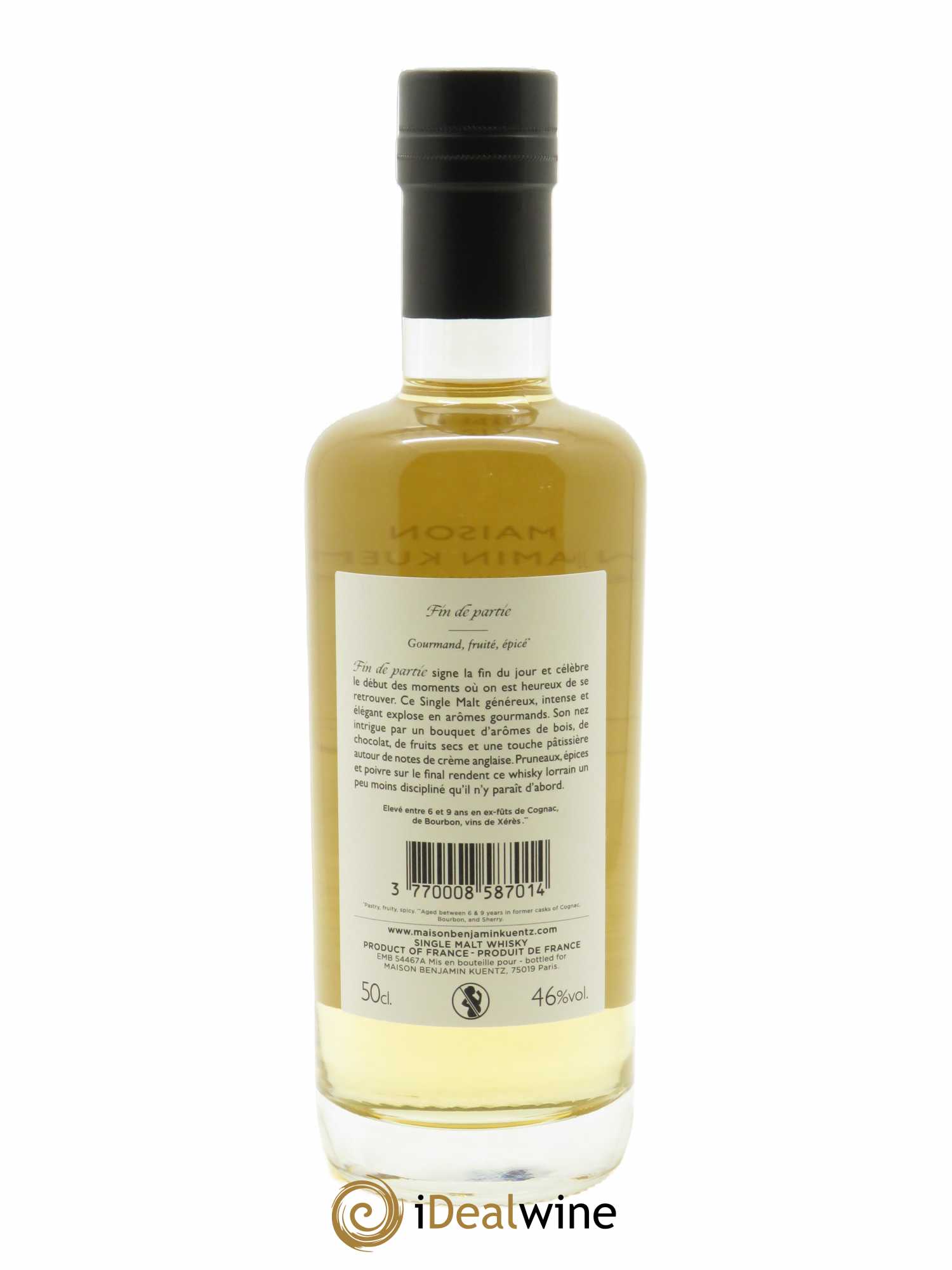 Whisky Maison Benjamin Kuentz Fin de Partie (50cl)  - Lot de 1 Bouteille