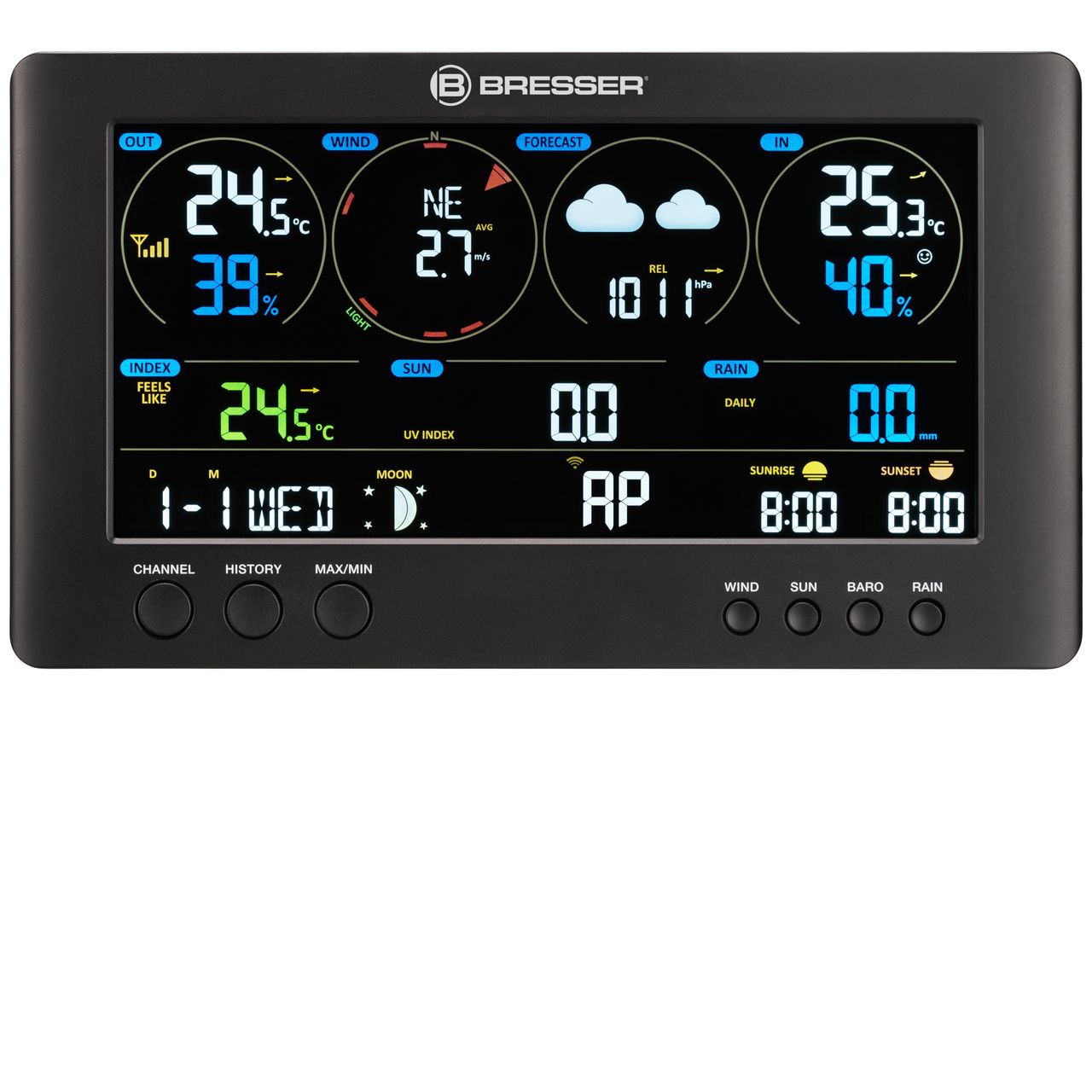 Bresser WLAN ClearView Wetterstation mit 7-in-1 Profi-Sensor