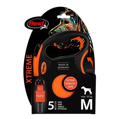 flexi Xtreme Gurt-Leine orange, 5 m