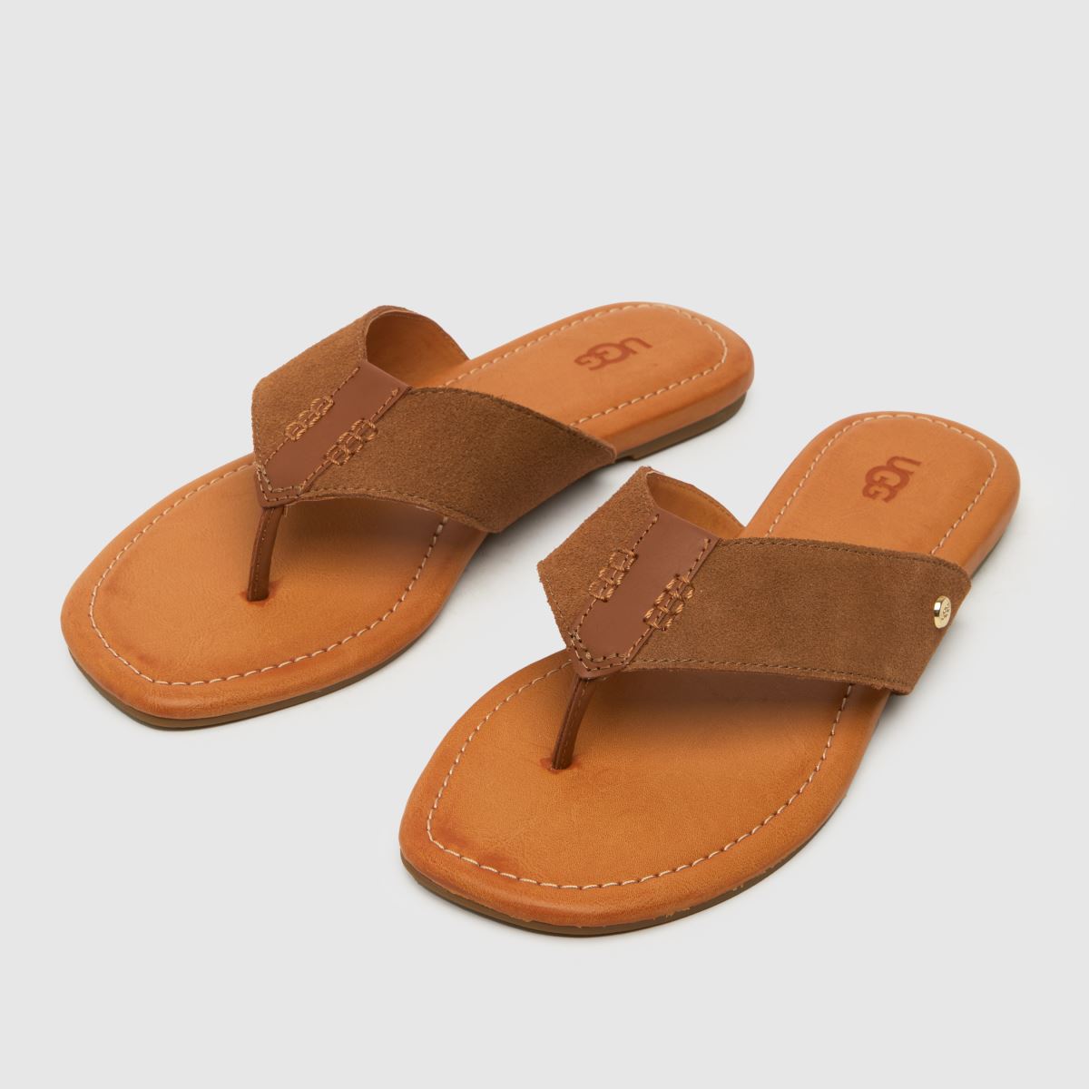 UGG – Carey – Kastanjebruna flip-flop-sandaler