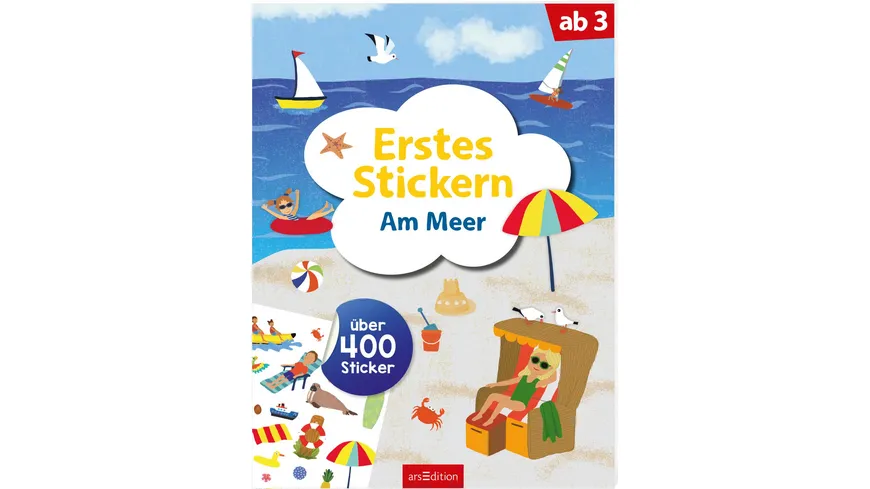 Erstes Stickern – Am Meer