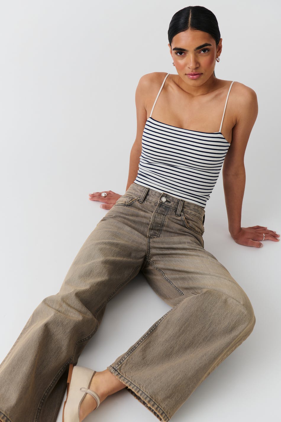 Baggy wide jeans