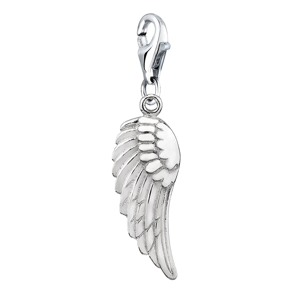 Nenalina Nenalina Amulette Charm Pendentif Ailes Porte-Bonheur en Argent 925 Pendentif