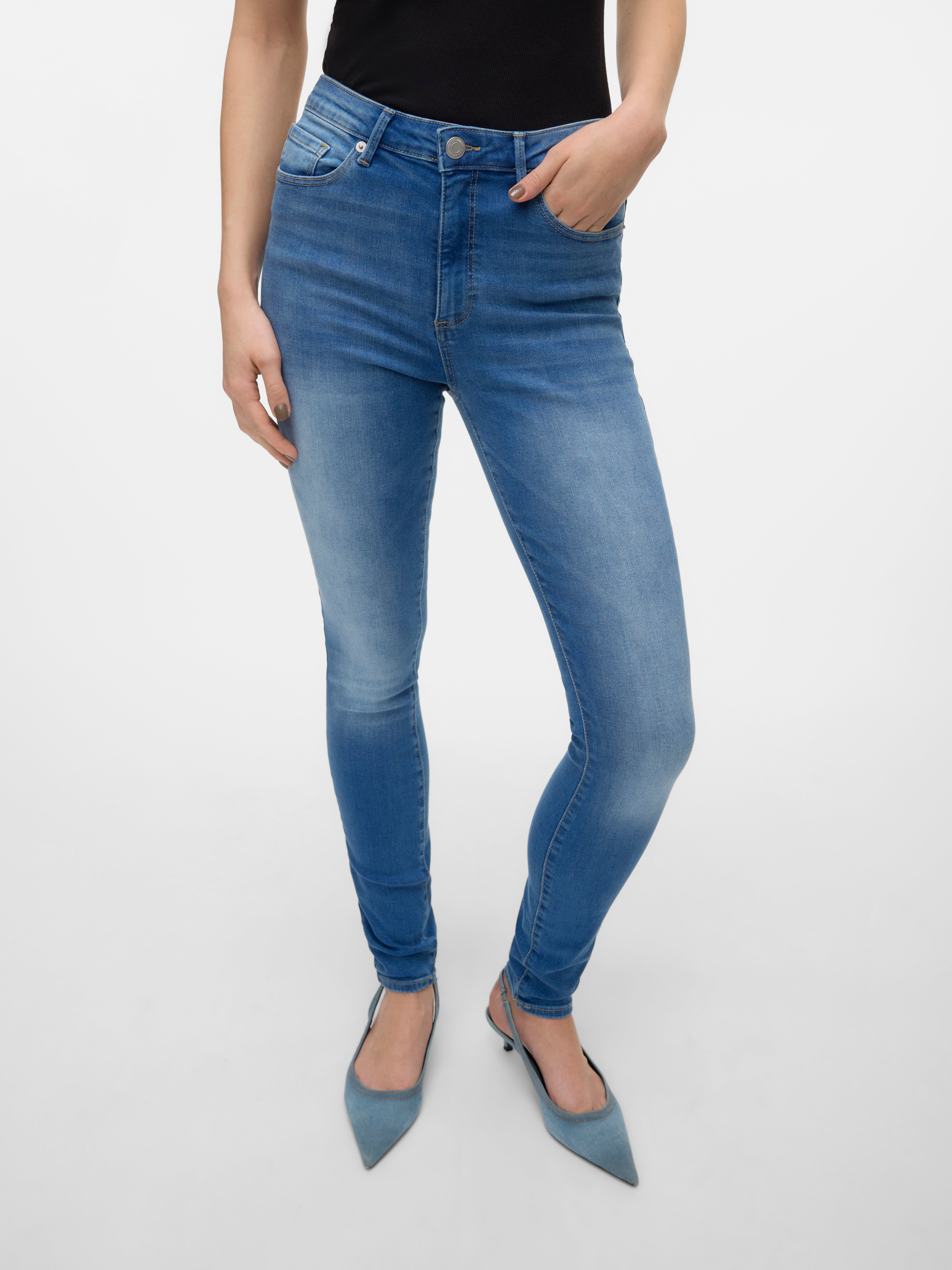 VMSOPHIA Hohe Taille Skinny Fit Jeans