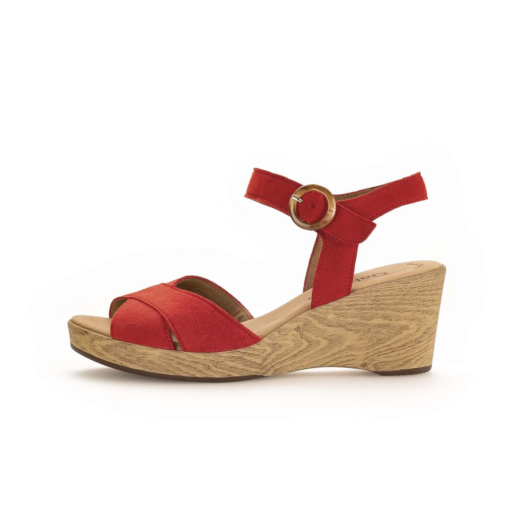 Gabor fashion Keilsandalette rot