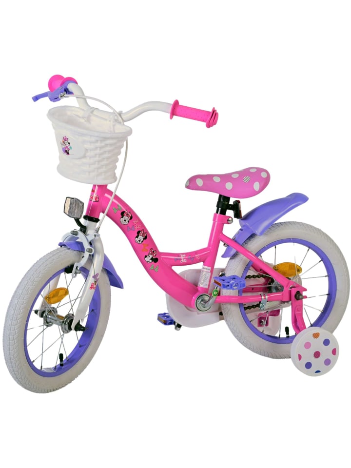 Volare Kinderfahrrad Disney Minnie Fahrrad in Rosa für Mädchen 14 Zoll 3 Jahre günstig kaufen onesize