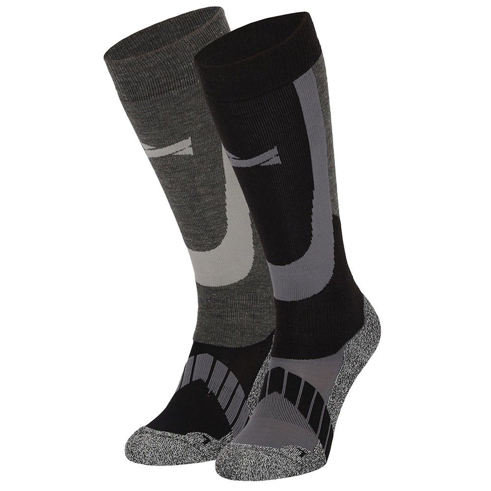 Xtreme 2 Paar Multi Black Unisex Skisocken