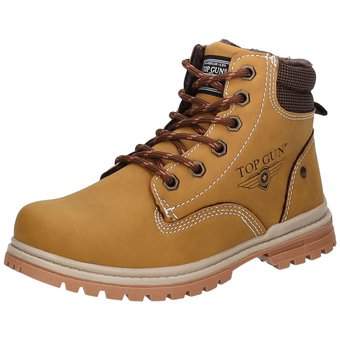 Top Gun Schnür Boots in gelb