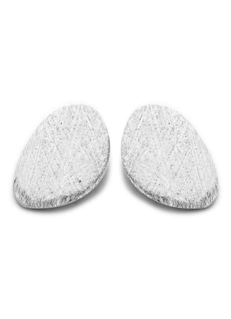 Casa Jewelry Sugarbowl Mini Satin stud earrings made of silver