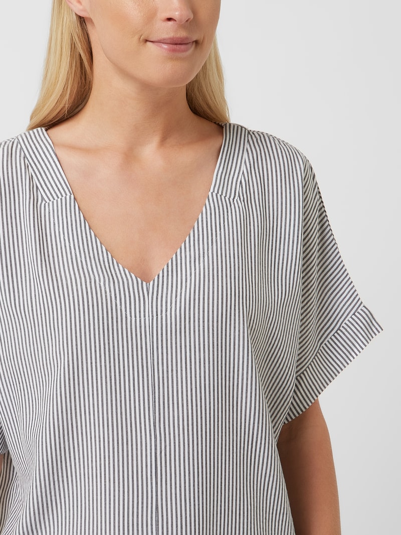 Pyjama aus Seersucker in schwarz