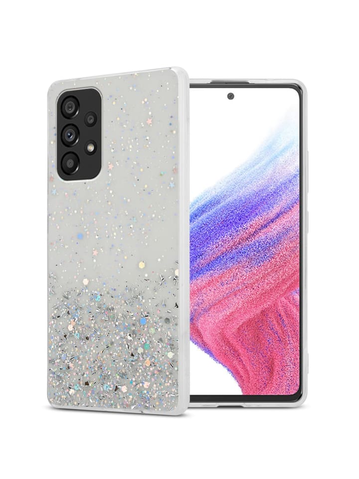 cadorabo Hülle für Samsung Galaxy A53 5G Glitter in Transparent mit Glitter günstig kaufen onesize
