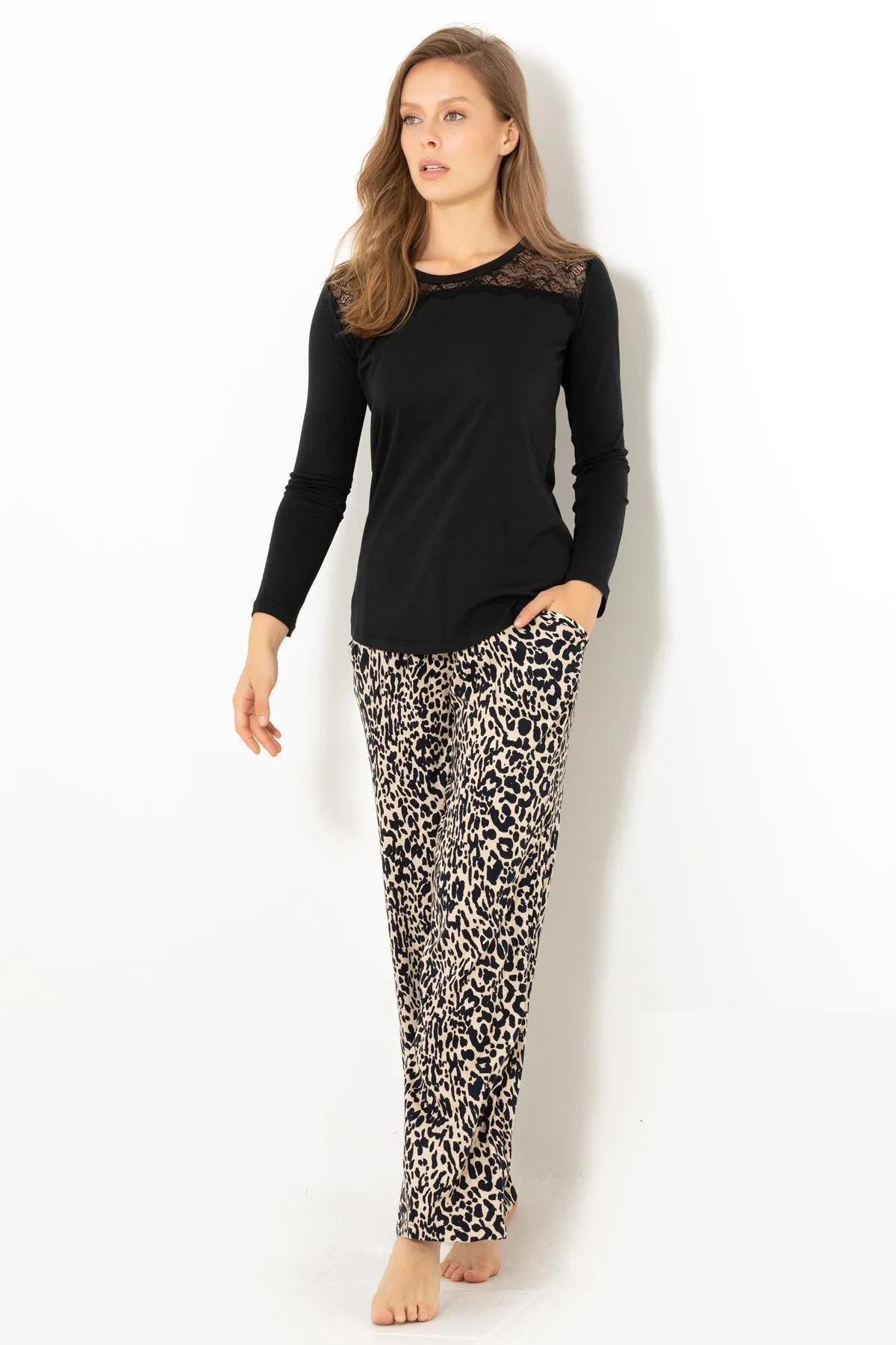 Doremi  Elegant Desing Damen-Pyjama-Set für die neue Saison (1 preiswert)